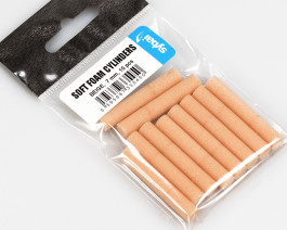Soft Foam Cylinders, Beige, 7 mm